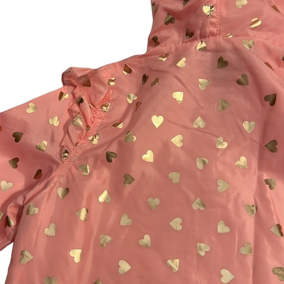 Victory Heart Pink Hooded Jacket with Gold Heart Details - Picture 6 of 12